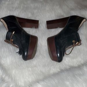 Sperry Topsiders S. 9 M Black Leather Heels